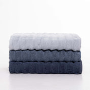 Набір банних рушників із 3-х штук 70/140, синіх відтінків