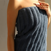 Набір рушників для обличчя 50/90 (3 шт.) та банних 70/140 (3 шт.), синіх відтінків