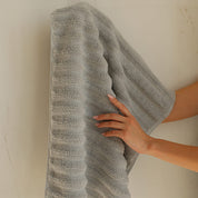 Набір рушників для обличчя 50/90 (3 шт.) та банних 70/140 (3 шт.), світло-сірих відтінків